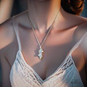 Opal Pendant Necklace by Wishlilly | Statement Crystal Necklace |